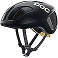 POC Ventral SPIN, Casco da Bici, L (56-61 cm), Nero/Giallo (Uranium Black/Sulfur Yellow Matt)