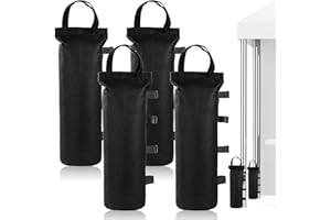 SUNOYA Gewichte für Pavillon 4 Stück, Pavillon Sandsäcke Sandsäcke zum Befüllen, Pavillon Gewichte Sandsäcke, Sandsäcke zum Beschweren, Verdicken Sandsack Beschwerung für Pavillon Garten Strand Zelt