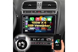 DYNAVIN Android Autoradio GPS pour VW Polo 2014-2017: 9 Pouces OEM Radio avec Wireless CarPlay et Android Auto | Head-up Display | Dab+ Radio: D9-69H Premium Flex
