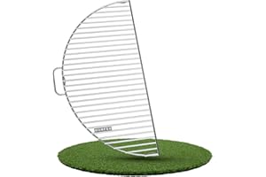 BonFeu BonGrill - Grille de cuisson en acier galvanisé - Plaque de cuisson pour brasero et cheminée de jardin - ½ diamètre : 100 cm