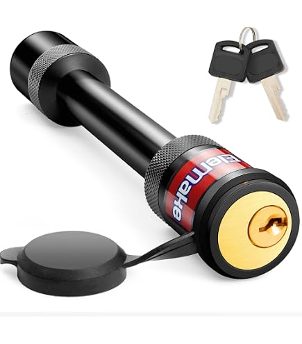 Namvo Trailer Hitch Lock Pin Set 1/2 Inch and 5/8 Inch with a Safety Clip, Ten Anti-Rattle O-Rings and Two Keys Namvo Trailer Hitch Lock Pin Set 1/2 Inch and 5/8 Inch with a Safety Clip, Ten Anti-Rattle O-Rings and Two Keys