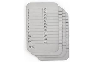 vilo (4 Plates) Cryptocurrency Steel Plate, 24 Seed Sayings Storage, Stainless Steel Crypto Cold Storage Seed Backup, Compatible with All BIP39, Ledger Nano, Trezor, KeepKey, Coldcard.