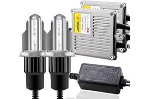 Chemini Kit Xenon H4 HID 55W Canbus nessun errore sostituire Kit di Conversione Lampadina Allo Xeno Fari Abbaglianti o Anabbaglianti per Auto 6000K Bianco
