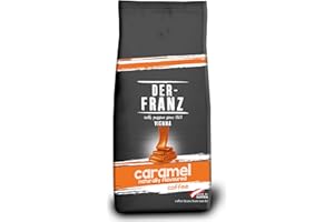 Der-Franz Coffee, flavoured with mit Caramel, Arabica and Robusta coffee beans, 1000 g