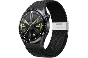 YASPARK Pasek kompatybilny z Huawei Watch GT 4 46 mm, 22 mm, elastyczny, regulowany, nylonowy pasek do Huawei Watch GT 3, Huawei Watch GT 2, Huawei Watch GT3 Pro 46 mm, Huawei Watch GT2 Pro, GT 2e