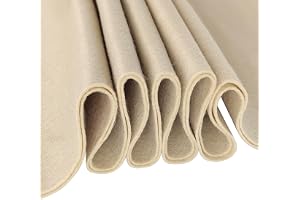 Jtnohx Filt, 1,4 mm tjock pysselfilt, 90 x 90 cm filttyg, mjuk färg filt för konst- och hantverksprojekt (kalkgolv)