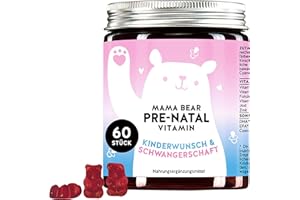 ‎BEARS WITH BENEFITS Unterstützung für Kinderwunsch und Schwangerschaft - mit Folsäure, Jod, DHA und EPA - Gummibärchen (60 St) - Bears with Benefits Mama Bear Pränatal