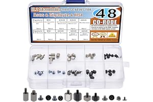 CO-RODE Lot de 48 vis de montage pour PC M.2 SSD NVMe pour cartes mères Asus, Gigabyte, MSI