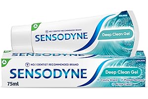 Sensodyne Toothpaste Daily Care Deep Clean Gel, Sensitive Toothpaste for Sensitive Teeth, 75ml