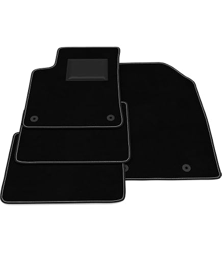 MTM Tapis De Sol Sur Mesure Pour Citroën C3 Aircross/Opel Crossland X - Velour Noir - 4 Pièces - Antidérapant