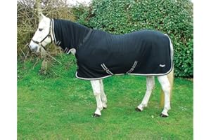 Rhinegold FULL NECK FLEECE RUG, Lightweight Turnout Rugs for Horses