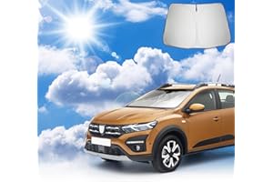 Coleya Parasol para Coche Compatible con Dacia Sandero 3/Dacia Sandero Stepway 3/Dacia Jogger 2021-2025, Parasol para Parabrisas Delantero de Coche, Protección Solar, Protección UV, Plegable