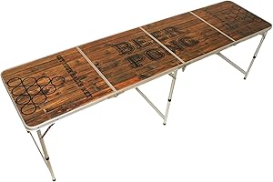 Baltic Pong Zusammenklappbarer, leicht transportabler Beer Pong Tisch, Zugelassen für Turniere, Alkoholspiel