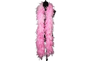 wangruida 1,8 m 90 grammes de plumes de dinde rose Boa pour la danse de mariage artisanat fête habiller Halloween Costume Decoratio