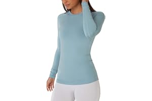 TCA Camiseta Termica Mujer Ajustada - Camiseta Térmica Mujer Manga Larga con Tecnología SuperThermal - Camisetas Termicas Compresión de Manga Larga para Running Gym Ciclismo