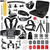 Coverzone 50 Piece Action Camera Accessory Set with Bag Compatible with &ndash; GoPro, Compatible with DJI, Compatible with Insta360 Sports with Bag