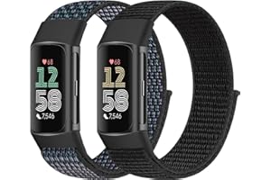 Bcuckood Nylonowa opaska do zegarka, kompatybilna z Fitbit Charge 6/Fitbit Charge 5, dla kobiet i mężczyzn, nylonowa, sportowa bransoletka Solo Loop, do zegarka na rękę Fitbit Charge 6/Fitbit Charge