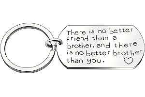 AGR8T Acciaio inossidabile dei regali di compleanno di compleanno dei gioielli della catena chiave del fratello - There Is No Better Brother Than You
