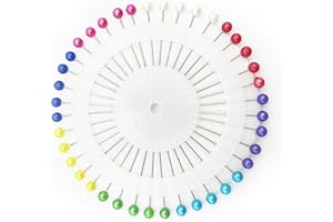 AL KAHF Pins Pearl Head Sewing Pins Heavy Duty Berry Pins Round Straight Pin For Dressmaking Sewing Hijab Patchwork Flower Decoration Christmas Wedding DIY Craft Projects Accessories 8.5cmX8.5cmX1cm (40Pcs)