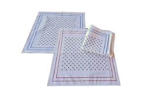 OM DOLCE CASA Fazzoletti Cotone Stampati Uomo Donna Unisex Pacco da 12 Pezzi Dozzina Modello Top Cm 40x40 7 Varianti