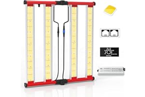 AGLEX 240W LED Grow Lights, Led Pflanzenlampe with UV IR, Led Grow Lampe with LM281B Diodes Daisy Chain Foldable & Dimmable Full Spectrum Commercial Hydroponic Growing Lamp 3x3/4x4 Grow Tent