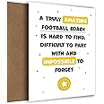 Football Coach Thank You Card - Impossible to Forget - Appreciation Card for Football Coach to Express Thanks to Him or Her - Leaving, Retirement