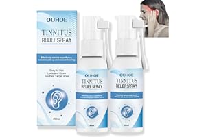 AINXTOLM 2PCS Tinnitus Relief Spray,Tinnitus Treatment Spray for Ear Care,Ear Drops for Ear Ache Relief,Ear Ringing Relieving Spray,Ear Drops for Tinnitus,Ear Pain Relief Spray,Ear Ringing Treatment Oil