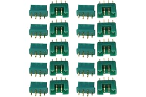 ENET MPX - Conectores multiplex de 6 pines para batería RC macho y hembra, 10 pares