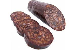 MORCILLA IBÉRICA, EMBUTIDO CURADO DE ELABAORACION TRADICIONAL CON CARNE Y GRASA DE CERDO IBERICO (400-450GR)