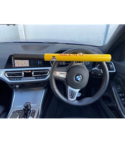 Milenco Silver Steering Wheel Lock – Heavy Duty Anti-Theft Security For Cars & Vans