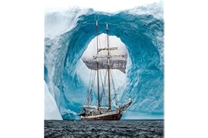 Taasmoog 5D Diamond Painting kit Completo, Pittura Diamante 5D Fai da Te, Kit di Pittura Ricami a Croce fai -da -te per la Decorazione Della Parete Domestica(Barca Tra le Onde