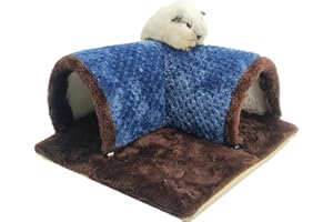 YMXWAN NagetierZusammenklappbar Meerschweinchen (Cavia Porcellus) Kuscheltunnel Für Kleintiere,34×34cm