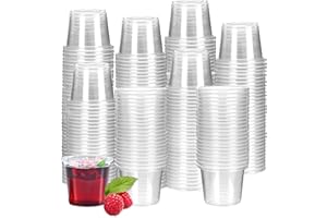 TQPXZO 200 Unidades de Vasos Chupitos de Plástico, 2cl/20ml Vasos de Chupito Reutilizables, Vasos de Fiesta de Material PP, Vasos Transparentes para Banquetes, Degustaciones, Fiestas, Cumpleaños