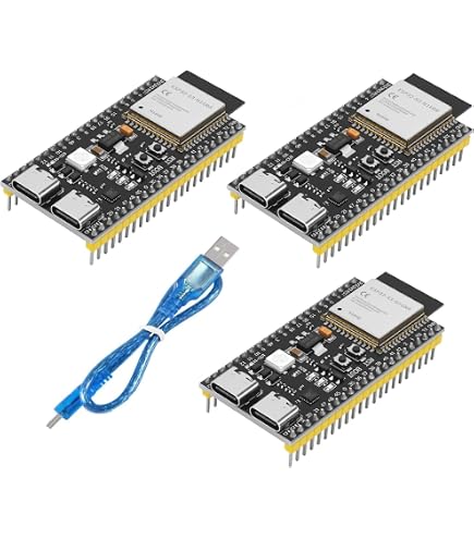 Scheda Adattatore RGB Matrix (E) Per ESP32-S3 DevKitC-1 – Interfaccia HUB75, Doppia Alimentazione USB-C/DC
