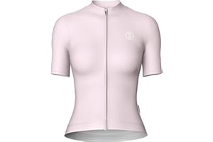 INBIKE Damska koszulka rowerowa z krótkim rękawem, wysoka elastyczność, oddychalność i komfort, letnia odzież rowerowa, różowa, niebieska, zielona, YL