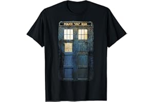 DOCTOR WHO Cosplay Tardis Distressed Time-Traveller Sci-Fan T-Shirt