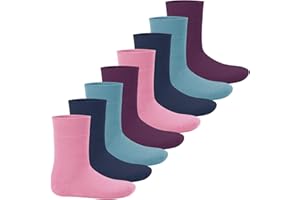 Footstar Kinder THERMO Wintersocken (8 Paar) Everyday! Warme Vollfrottee Socken für Mädchen und Jungen