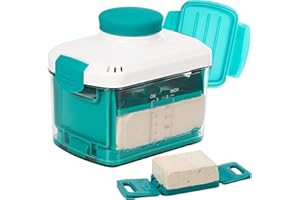 NOYA Tofu Press with Cheesecloth - Vegan Tofu Presser to Speed up Removing Water from Silken, Firm, and Extra Firm Tofu in 10-30mins Without Crack - BPA Free