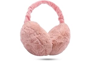 KQueenStar Direct Ear Muffs Women - 1/2 Piece Winter Earmuffs Adjustable Faux Fur Ear Warmer Soft Warm Windproof Plush Earmuffs Foldable For Men/Girl Thanksgiving