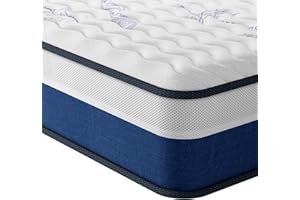 Vesgantti Small Double Mattress, 10 Inch Hybrid Mattress with Breathable Memory Foam and Individual Pocket Spring-Medium Firm, 4FT Mattress, 120x190x25cm