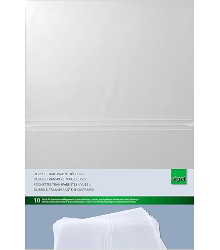 Securit Wijnkaart van kunststof in kurk-design, DIN A4-formaat, met een dubbele inzet voor 4 pagina's, uitbreidbaar tot 40 pagina's, 34, 4 x 25 x 0, 7 cm