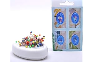 Trimz Magnetic Pin Cushion, White, 12 x 8 x 3 cm