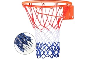 Daricowathx Heavy Duty Basketball Net Replacement All Weather Basketball Net Fits Standard Indoor or Outdoor, 12 Loop