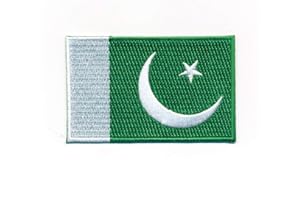 hegibaer 30 x 20 mm Pakistan Flag Islamabad Karachi Flag Sew-On / Iron-On Patch 1095 Mini