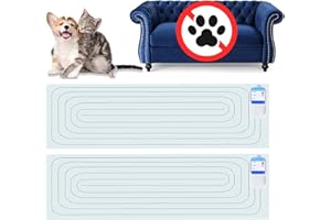 PAPARELA Scat Shock Mat for Dogs and Cats Indoor, Pet Shock Mats for Training Pets, Electric Repellent Mat Keeps Dogs and Cats Off Counter, Couch and Sofa, 3 Training Modes (60"x 12" Two Pieces)