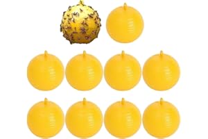 WUDAIZHI Bola De Trampa Para Moscas Colgantes, Trampa Para Moscas, Receptor De Moscas De La Fruta Trampa Pegajosa, Receptor De Plagas Al Aire Libre, Para Macetas De Flores, Balcones, Patios, Huertos, 10 Piezas