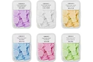 FYHJNC 6 Boxes Mini Scented Soap Paper Slice Sheets with Storage Box (Pack of 6) | Travel, Camping, Hiking, Outdoor | Portable, Disposable, Cute