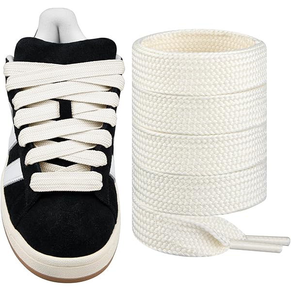 Lacci Per Scarpe In Tinta Una Da 130 Cm Lacci Piatti Pi&ugrave; Larghi Da 2 Cm 1 Paio Sostuisci Scarpe Da Ginnastica In Tela Corda Lacci Per Scarpe Grandi Accessori All'ingrosso