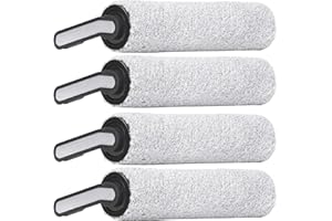 MIBUMIKI (4 Stück) Ersatz Bürstenrollen Kompatibel Mit Tineco Floor One S5/ Floor One S5 Pro/iFLOOR 5 Breeze Complete Nass Trocken Staubsauger, Zubehör Set Für Ersatzteile, 4 Hauptbürsten