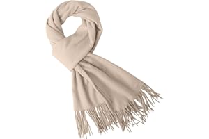 Fjquamitix Women Cashmere Scrarf, Ladies Scarves Pashmina Shawls and Wraps Winter Large Soft Warm Scarf Blanket with Tassel Gifts for Her